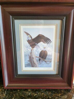 2 Luke Raffin Framed Nature Signed Prints! Professional Framing of each was $70!